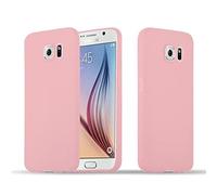 Cadorabo Funda para Samsung Galaxy S6 en Candy Rosa - Cubierta Proteccíon de Silicona TPU Delgada e Flexible con Antichoque - Gel Case Cover Carcasa Ligera