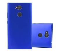 Cadorabo Funda para Sony Xperia L2 en Metallic Azul - Cubierta Proteccíon de Silicona TPU Delgada e Flexible con Antichoque - Gel Case Cover Carcasa Ligera