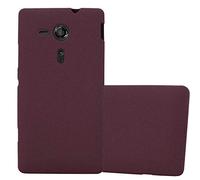 Cadorabo Funda para Sony Xperia SP en Frost Lila Burdeos - Cubierta Proteccíon de Silicona TPU Delgada e Flexible con Antichoque - Gel Case Cover Carcasa Ligera