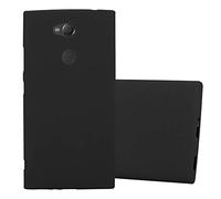 Cadorabo Funda para Sony Xperia XA2 en Frost Negro - Cubierta Proteccíon de Silicona TPU Delgada e Flexible con Antichoque - Gel Case Cover Carcasa Ligera