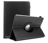 Cadorabo Funda para Tableta Compatible con Alcatel 3T (7") en Negro - Funda Protectora de Cuero sintético con función de Soporte - Estuche de 360 Grados con Banda elástica