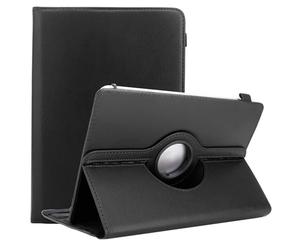 Cadorabo Funda para Tableta Compatible con LG G Pad 3 8.0 en Negro - Funda Protectora de Cuero sintético con función de Soporte - Estuche de 360 Grados con Banda elástica