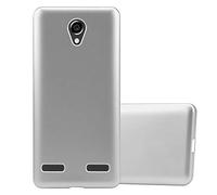 Cadorabo Funda para ZTE Blade L7 en Metallic Plateado - Cubierta Proteccíon de Silicona TPU Delgada e Flexible con Antichoque - Gel Case Cover Carcasa Ligera