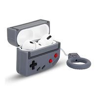 Cadorabo Funda Protectora Compatible con Apple AirPod Pro 2 - Funda de Silicona portátil para Auriculares Llavero 3D - en diseño Retro Grey - Estuche para Tapones para los oídos