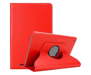 Cadorabo Funda Tableta para Apple iPad Mini/Mini 2 / Mini 3 in Rojo Amapola - Cubierta Proteccíon en Estilo Libro con Auto Wake Up con Función de Suporte e Cierre Cinta Elástica