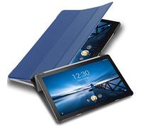 Cadorabo Funda Tableta para Lenovo Tab P10 (10.1" Zoll) in Azul Oscuro Jersey - Cubierta Proteccíon Bien Fina en Cuero Artificial en Estilo Libro con Auto Wake Up e Función de Suporte