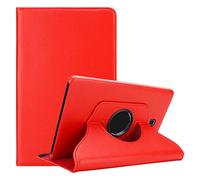 Cadorabo Funda Tableta para Samsung Galaxy Tab A 2016 (10.1" Zoll) SM-T585N / T580N in Rojo Amapola - Cubierta Proteccíon en Estilo Libro SIN Auto Wake Up con Función de Suporte