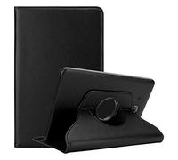 Cadorabo Funda Tableta para Samsung Galaxy Tab A 2016 (7.0" Zoll) SM-T280N in Negro SAÚCO - Cubierta Proteccíon en Estilo Libro SIN Auto Wake Up con Función de Suporte e Cierre Cinta Elástica