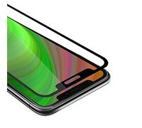 Cadorabo Vidrio templado cobertura completa compatible con Apple iPhone 12 Mini (5,4" Zoll) en TRANSPARENTE con NEGRO - Vidrio protector de pantalla en dureza 9H con compatibilidad touch 3D