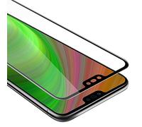 Cadorabo Vidrio Templado Cobertura Completa Compatible con Honor 10 en Transparente con Negro - Vidrio Protector de Pantalla en dureza 9H con compatibilidad Touch 3D (Retail Packaging)