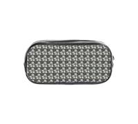 CADREWY Estuche organizador transparente para artículos de papelería de viaje con estampado Tiger03 blanco