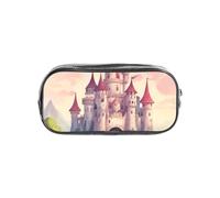 CADREWY Estuche transparente con estampado de cuento de hadas Castle03 para artículos de papelería, bolsa organizadora para suministros de oficina de viaje