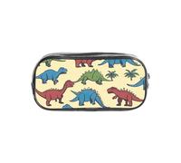CADREWY Estuche transparente con estampado de dinosaurio 03 para artículos de papelería para suministros de oficina de viaje