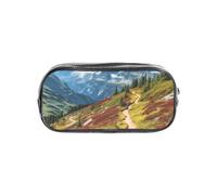 CADREWY Estuche transparente con estampado de Parque Nacional Glacier, organizador de artículos de papelería, bolsa para suministros de oficina de viaje