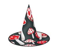 CADREWY - Sombrero de carnaval con estampado de setas rojas y blancas, para fiestas de disfraces, decoraciones navideñas, sombrero