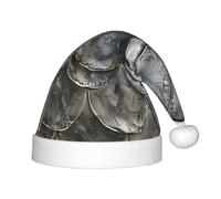 CADREWY Sombrero de Navidad con estampado de escamas de pescado plateado para día festivo, festivos, Navidad, fiestas, Año Nuevo, celebraciones de invierno