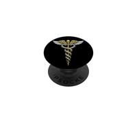 Caduceo Alado Serpiente Médico PopSockets PopGrip Adhesivo