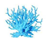 Cadzyre Decoración de Acuario de Madera Falso Coral, Acuario de camarones y Planta de Acuario Real, Adecuado para acuarios pequeños y medianos (Azul)