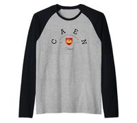 Caen France Souvenir Caen regalo Caen fan Viaje a Francia Camiseta Manga Raglan