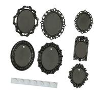 CaeorKvor 7 muebles en miniatura con marco hueco de metal para decoración de casa de muñecas de 1/12, proyecto de manualidades, decoración de casa de muñecas