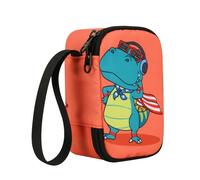 CaeorKvor Bolsa organizadora de transporte con cremalleras de metal y correas elásticas para máquinas de cuentos infantiles, evita arañazos y pérdidas. Organizadores de dinosaurios