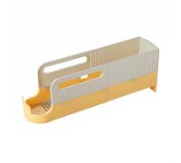 CaeorKvor Dispensador automático de latas de refrescos de bajo espacio para encimeras de cocina o nevera con función de reposición automática, dispensador deslizante automático