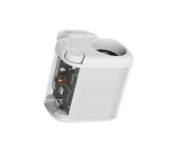 CaeorKvor Ventilador pequeño transparente recargable con clip fuerte, batería de 1800 mAh, dura 6,5 horas, ideal para trabajadores de la construcción, camping, ventilador de lámpara de estado de ánimo