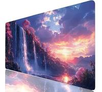 Caer Alfombrilla Escritorio XXL 600x400 mm Flor Mouse Pad Grande, Protector de Mesa Impermeable, Alfombrilla Ratón XL con Base Antideslizante, Accesorios Oficina Modernos, Regalo para Familia H0-980