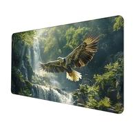 Caer Alfombrilla Ratón XXL 700 x 300 x 3 mm, Impermeable Alfombrilla Escritorio áGuila Mouse Pad con 3MM Bordes Cosidos Material Oficina Mousepad Base de Goma Antideslizante para Jugadores -hjw2506W1