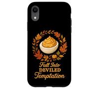 Caer en la tentación diabólica: Huevo Diablo de Acción de Gracias Carcasa para iPhone XR