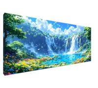 Caer Pintar por Numeros Adultos, Pintura por Numeros Adultos Bosque Manualidades Adultos XXL 50x100cm DIY Pintar por Numeros para Principiantes, Regalos para Mujer, Hombre, Decoracion Salon Y2-430