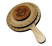 Caesar Cipher Wheel Puzzle | Descifrado | de Dos Piezas para Mensajes Secretos Spy Juegos Escape Room Prop Creativo para Niños Adultos Navidad