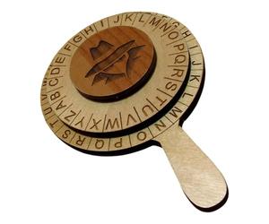 Caesar Cipher Wheel Puzzle | Descifrado | de Dos Piezas para Mensajes Secretos Spy Juegos Escape Room Prop Creativo para Niños Adultos Navidad