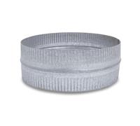 CAEXVEN Manguito de Unión para Conductos en Acero Galvanizado - Serie Lisa y Flexible - 100 mm