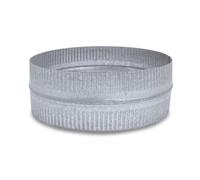 CAEXVEN Manguito de Unión para Conductos en Acero Galvanizado - Serie Lisa y Flexible - 160 mm