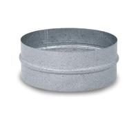 CAEXVEN Manguito Macho a Macho en Acero Galvanizado - Serie Helicoidal - 175mm