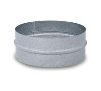 CAEXVEN Manguito Macho a Macho en Acero Galvanizado - Serie Helicoidal - 200mm