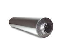 CAEXVEN Silenciador Circular para Conductos en Acero Galvanizado Z275 - Serie Lisa y Helicoidal - 250 mm