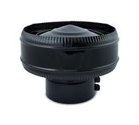 CAEXVEN Sombrerete Antirevocante CAEXVEN 125mm | Acero Reforzado Negro | Protección Total contra Viento y Lluvia | Fabricado en España