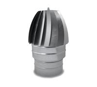 CAEXVEN Sombrerete Aspirador para Conductos en Acero Galvanizado - Serie Lisa y Helicoidal - 400 mm