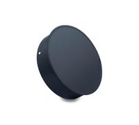 CAEXVEN Tapón de Conductos para chimeneas en Acero Negro Vitrificado - Serie Lisa - 200 mm