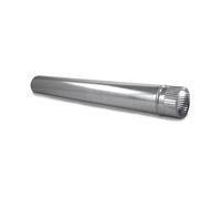 CAEXVEN Tubo Chimenea 120mm Galvanizado 1 Metro - Estufa Leña Acero - Conducto Salida Humos Sistema Machihembrado - Ventilación - Serie Lisa