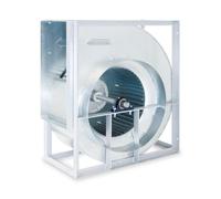 CAEXVEN Ventilador Centrífugo de Simple Aspiración Sin Motor con Salida de Eje y Turbina Metálica de Álabes hacia Adelante - Max 400ºC - 18/9 / Izquierda