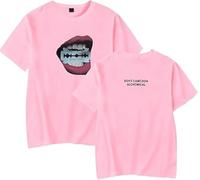 CAFDUE Dove Cameron Gráfica Impresa Camiseta, Cuello De Tripulación Unisex Manga Corta Hip Hop Harajuku Camisetas Casuales para Hombres Mujeres(XS-3XL)(2,S)
