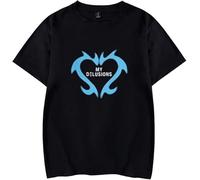 CAFDUE Europa Y América Dove Cameron Gráfica Impresa Camiseta, Cuello De Tripulación Unisex Manga Corta Hip Hop Harajuku Camisetas Casuales para Hombres Mujeres(XS-3XL)(4,M)