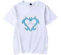 CAFDUE Europa Y América Dove Cameron Gráfica Impresa Camiseta, Cuello De Tripulación Unisex Manga Corta Hip Hop Harajuku Camisetas Casuales para Hombres Mujeres(XS-3XL)(1,XXL)