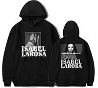 CAFDUE Europa Y América Isabel Larosa Merch Sudadera con Capucha, Retro Gráfica Impresión Unisex Suelto Sudadera De Manga Larga(1,XL)
