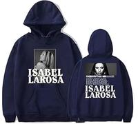 CAFDUE Europa Y América Isabel Larosa Merch Sudadera con Capucha, Retro Gráfica Impresión Unisex Suelto Sudadera De Manga Larga(5,S)