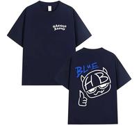 CAFDUE Hannah Bahng Fans Impresa Camiseta, Retro Harajuku Hip Hop Casual Manga Corta Tops Unisex(3,S)
