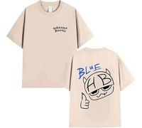 CAFDUE Hannah Bahng Fans Impresa Camiseta, Retro Harajuku Hip Hop Casual Manga Corta Tops Unisex(5,M)